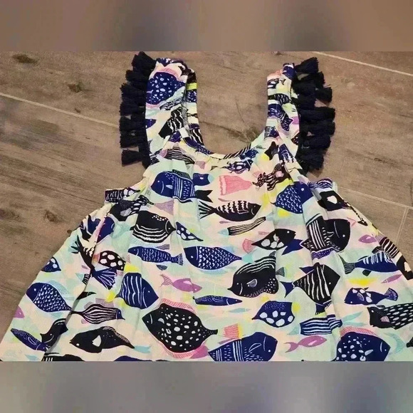 Cat & Jack Fish Maxi Dress With Tassels - Picture 5 of 9